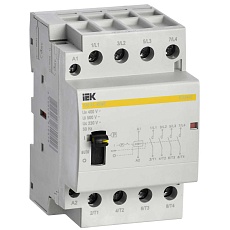 Контактор модульный с ручным управлением КМ63-40МР AC KARAT IEK MKK22-63-40