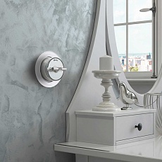 Переключатель-выключатель Werkel Vintage серебро матовый/хром W5812054 4690389174674 1