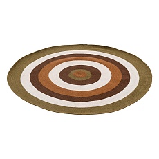 Ковер Tkano из хлопка Target коричневого цвета из коллекции Ethnic, Ø150 см TK22-DR0032 1