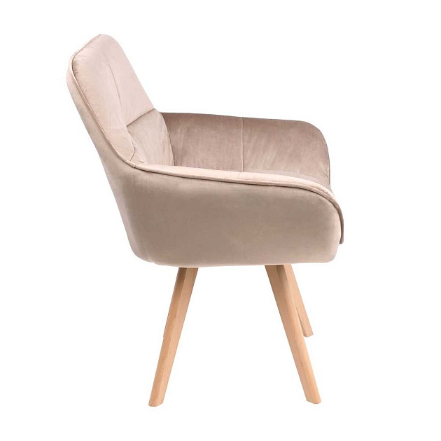 Кресло AksHome Soft бежевый, велюр 75719 изображение 8 Кресло AksHome Soft бежевый, велюр 75719 Фото № 8