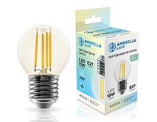 Лампа светодиодная Шар G45 15W 4000K Ambrella light Bulding 451524 2