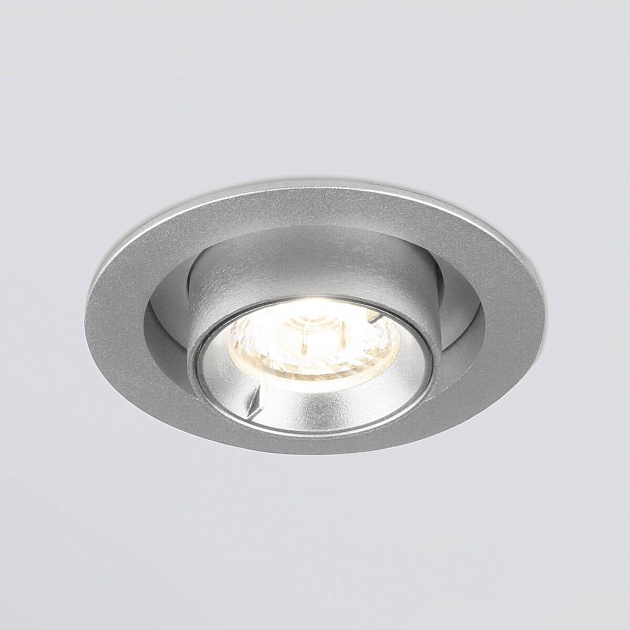 Встраиваемый светодиодный спот Elektrostandard 9917 LED 10W 4200K серебро a052450 фото 4