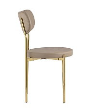 Кухонный стул Stool Group Барбара экокожа бежевая золотые ножки DC-09040B X108 1