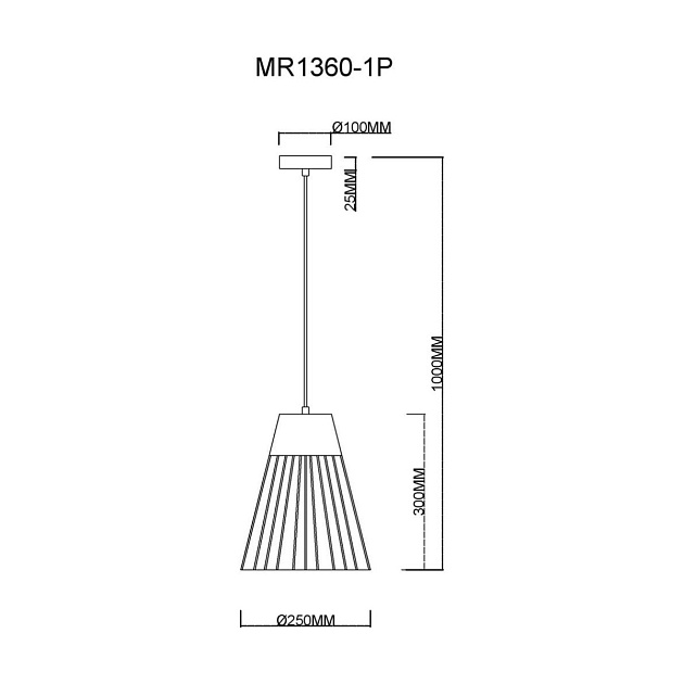 Подвесной светильник MyFar Hill MR1360-1P изображение 2 Подвесной светильник MyFar Hill MR1360-1P Фото № 2