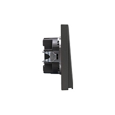 Выключатель STRONG 2 кл для жалюзи возвратный 10А с/у графит KRANZ KR-78-0711-6 4