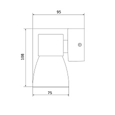 Бра Elektrostandard Cono MRL 1027 белый a061048 1