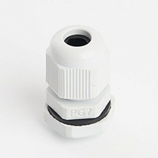 Сальник PG7 диаметр проводника 3-6,5 мм Stekker, IP54, серый (DIY упаковка 3 шт) (без мембраны) 49374