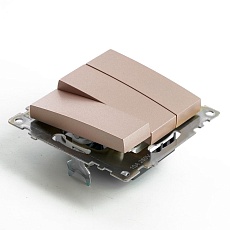 Выключатель трехклавишный Stekker Катрин GLS10-7108-02 шампань 49174 2