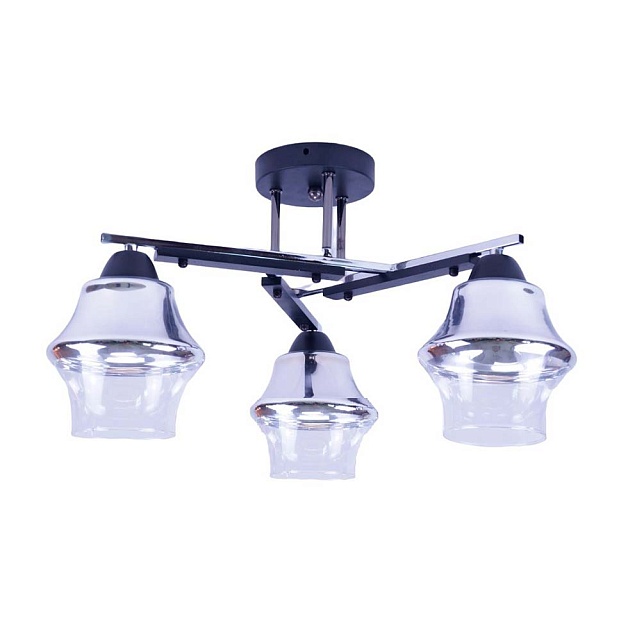 Потолочная люстра ЭкономСвет 20104/3BK+CR CR+CL Фото № 1