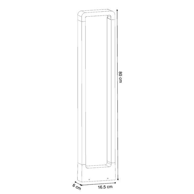 Уличный светодиодный светильник Arte Lamp Trapezio A2080PA-1BK изображение 2 Уличный светодиодный светильник Arte Lamp Trapezio A2080PA-1BK Фото № 2