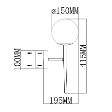 Бра Moderli Scrumbel V6042-1W 1