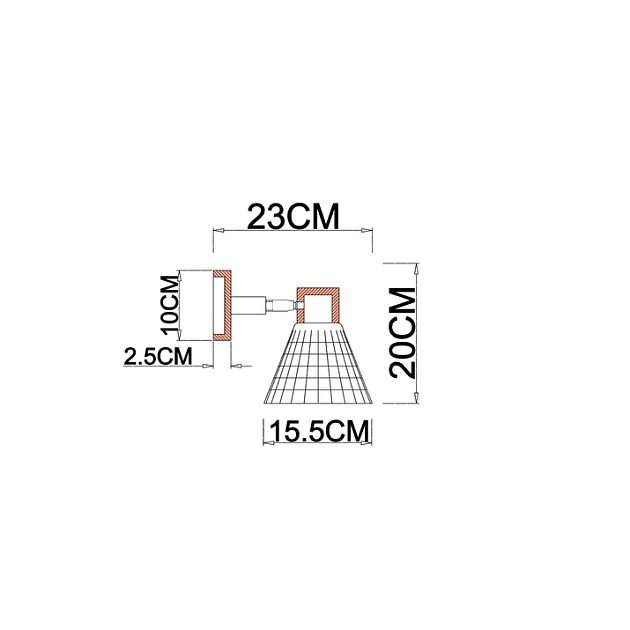 Бра Arte Lamp Meleph A4096AP-1BR изображение 2 Бра Arte Lamp Meleph A4096AP-1BR Фото № 2