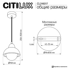Светильник Citilux MARES CL246017 4