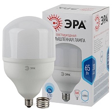 Лампа светодиодная ЭРА E27 65W 4000K матовая LED POWER T160-65W-4000-E27/E40 Б0027923 2
