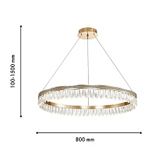 Подвесная светодиодная люстра Favourite Palatium 4207-8P 2