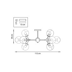 Потолочная люстра Lightstar BETA 785083 1