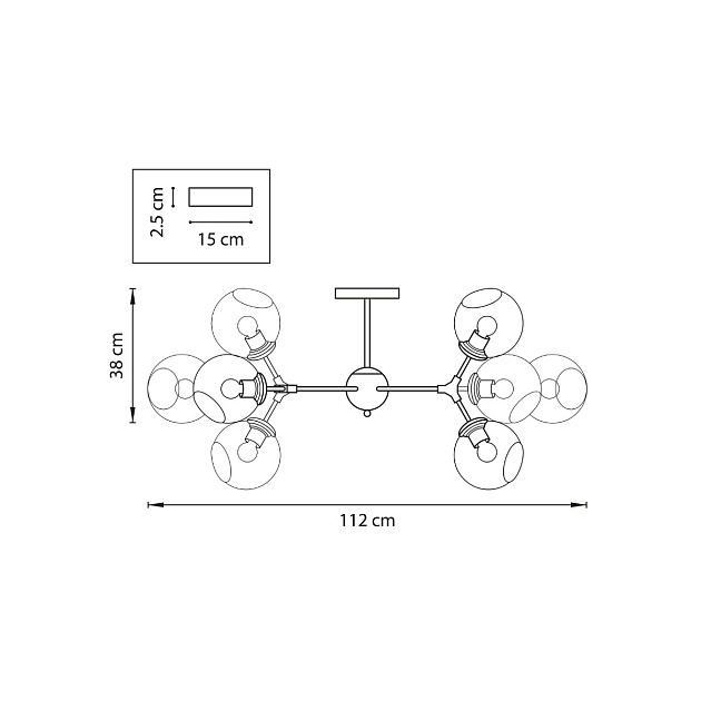 Потолочная люстра Lightstar BETA 785083 изображение 2 Потолочная люстра Lightstar BETA 785083 Фото № 2