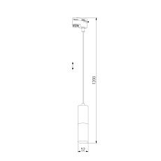 Трековый светильник TK Lighting 4403 Tracer Black Gold 1