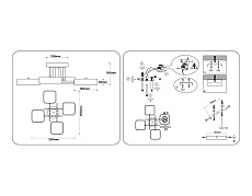 Люстра на штанге Ambrella light COMFORT FL516343 1