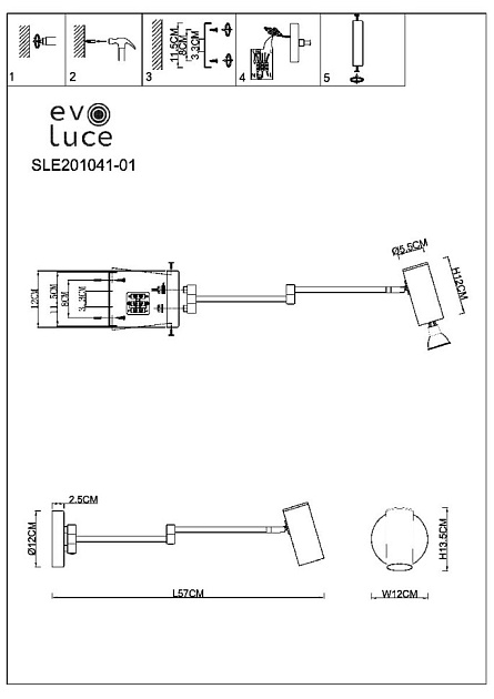 Спот Evoluce Zoom SLE201041-01 Фото № 2
