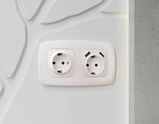 Лицевая панель розетки AMBRELLA VOLT OP2090 1