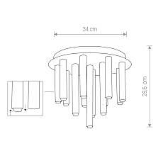 Потолочная люстра Nowodvorski Stalactite 8356 1