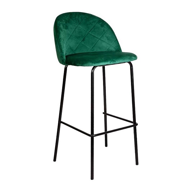 Барный стул AksHome Icon зеленый, велюр 63358 Фото № 1