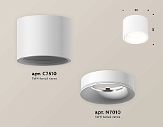 Комплект накладного светильника Ambrella light Techno Spot XS7510020 SWH белый песок (C7510, N7010) 1