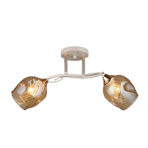 Потолочный светильник ЭкономСвет 12242/2WT+FGD AMB изображение 1 Потолочный светильник ЭкономСвет 12242/2WT+FGD AMB Фото № 1