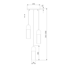 Подвесная люстра Eurosvet Airon 50180/3 дымчатый 1