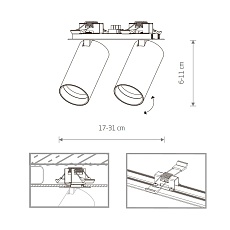 Встраиваемый спот Nowodvorski Mono Surface 7745 1