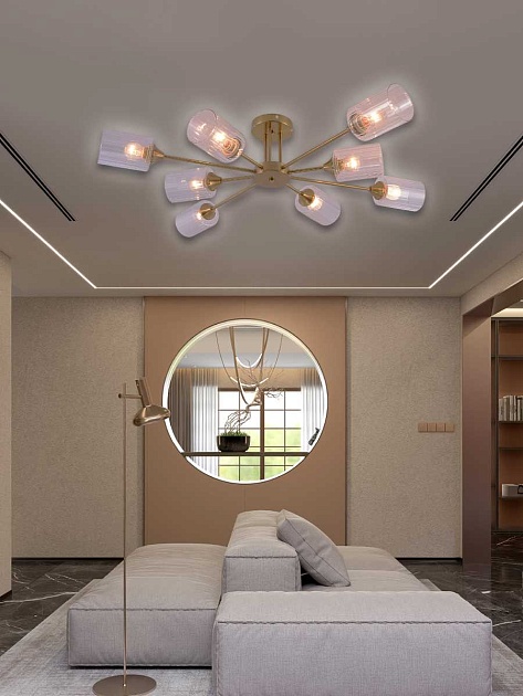 Потолочная люстра Rivoli Gill 9188-308 Б0070148 изображение 6 Потолочная люстра Rivoli Gill 9188-308 Б0070148 Фото № 6