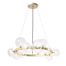 Подвесная люстра Crystal Lux Agata SP15 V2 Gold/Transparente 3