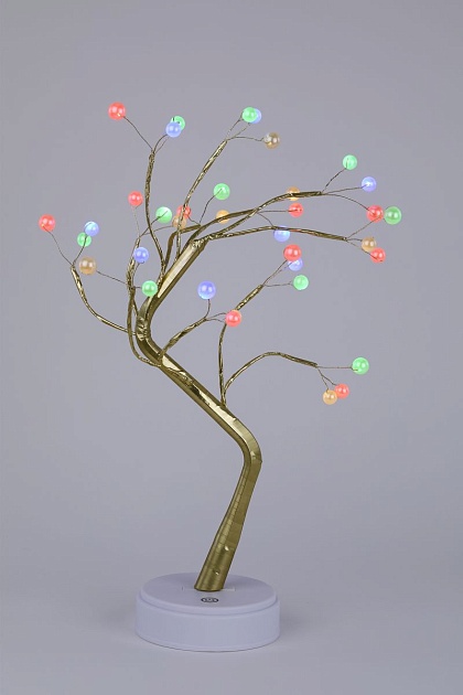 Светодиодная новогодняя фигура ЭРА ЕGNID - 36M дерево с разноцветными жемчужинами 36 LED Б0051948 фото 10