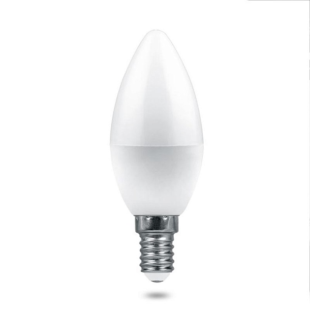 Лампа светодиодная Feron E14 7,5W 4000K Матовая LB-1307 38054 фото 