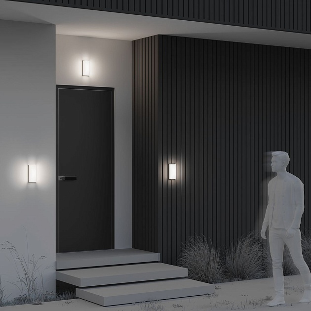 Уличный настенный светодиодный светильник Maytoni Badd O454WL-L10GF3K1 изображение 8 Уличный настенный светодиодный светильник Maytoni Badd O454WL-L10GF3K1 Фото № 8