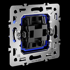 Механизм перекрестного переключателя одноклавишного 10А S70 Voltum VLS0105M