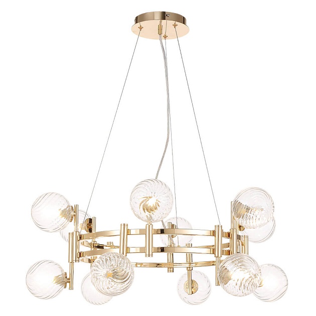 Подвесная люстра Crystal Lux Luxury SP12 Gold Фото № 3
