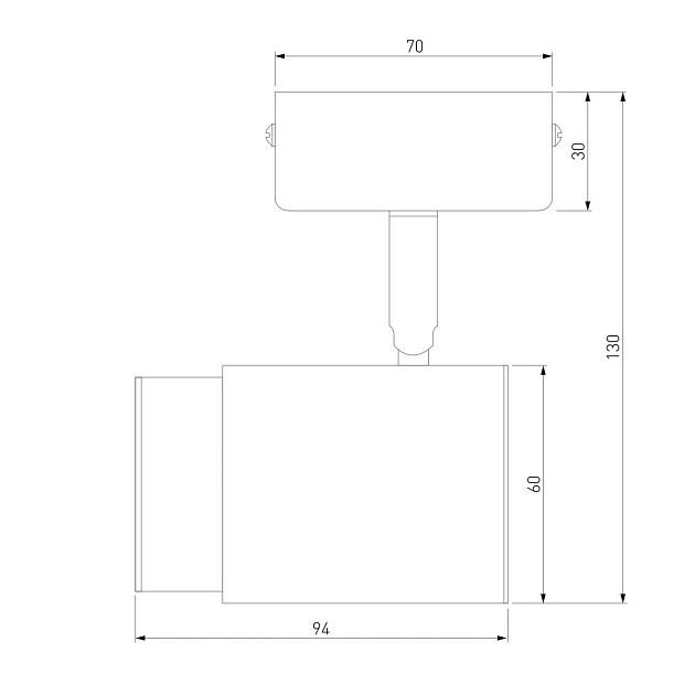 Спот Eurosvet Morgan 20124/1 белый/ черный изображение 2 Спот Eurosvet Morgan 20124/1 белый/ черный Фото № 2