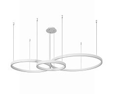 Подвесной светодиодный светильник Kink Light Тор 08223,01PA(4000K) 1