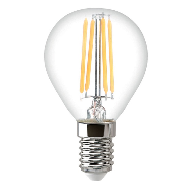 Лампа светодиодная филаментная Thomson E14 9W 4500K шар прозрачная TH-B2086 фото 