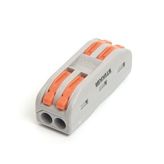 Клемма монтажная д/ подкл. фазн. проводников Stekker, LD222-422, 2 контактные группы, 1ввод,1вывод на полюс (DIY упак 5 шт) 39486 3