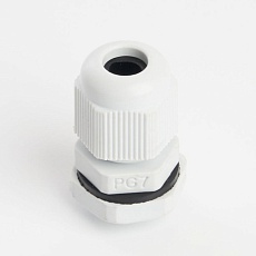 Сальник PG7 диаметр проводника 3-6,5 мм Stekker, IP54, серый (без мембраны) 49362