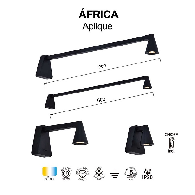 Настенный светильник Mantra Africa 9412 изображение 6 Настенный светильник Mantra Africa 9412 Фото № 6