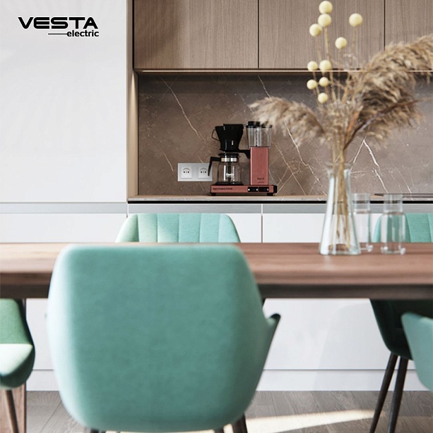 Розетка 2P Vesta-Electric Exclusive White белый FRZ00040002BEL Фото № 6