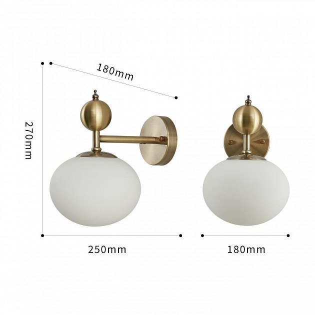 Бра Arte Milano Neapolis70307 270307/1B GD Фото № 2