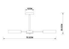 Потолочная люстра Arte Lamp Brussels A8030PL-8BK 1