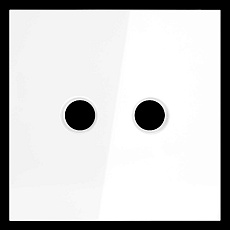 Накладка для розетки телевизионной оконечной TV+SAT S70 (белый глянцевый) Voltum VLS001601 1