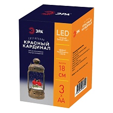 Светодиодная новогодняя фигура ЭРА ENGDS-12 Красный кардинал 1 LED Б0051944 4