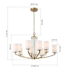 Подвесная люстра ST Luce Opalus SL1403.303.10 1